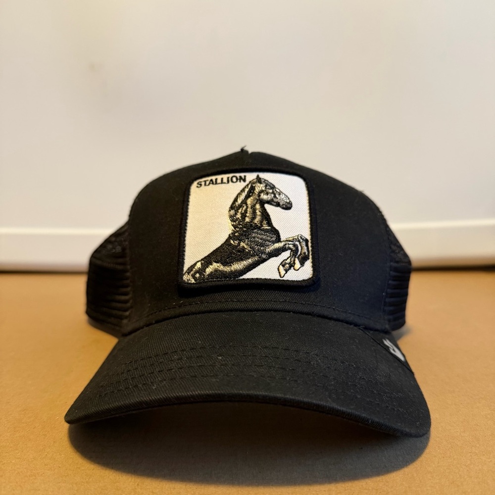 Goorin Bros Black Trucker Cap